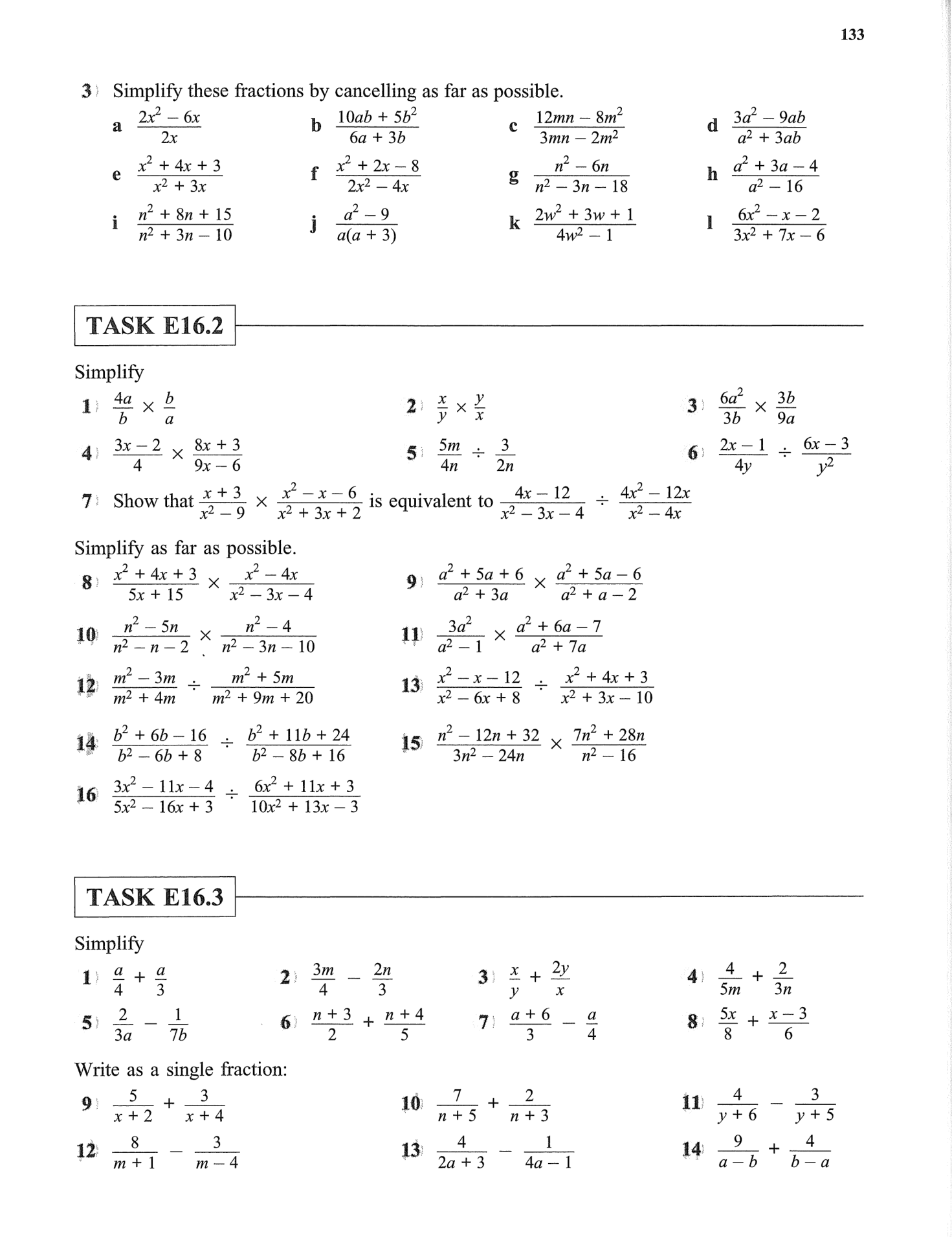 Essential Mathematics for GCSE - Higher - Homework Book